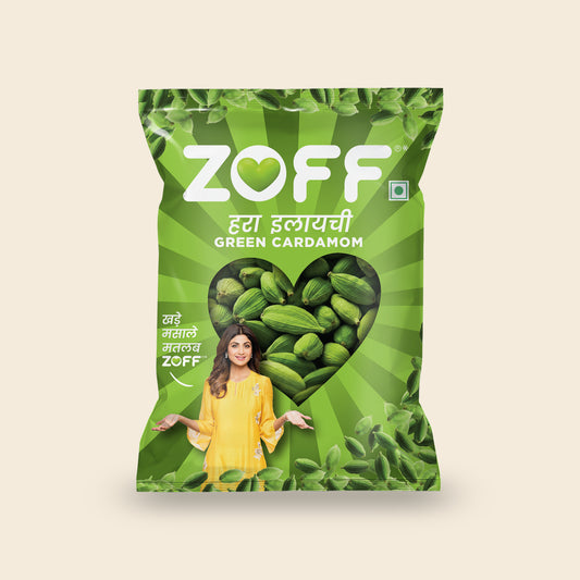 ZOFF Fragrant Whole Green Cardamom pack