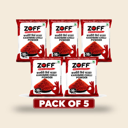 ZOFF Kashmiri Chilli Powder 10Rs Pack of 5 pack