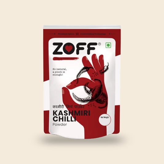 ZOFF Rich-Red Kashmiri Chilli Powder pack