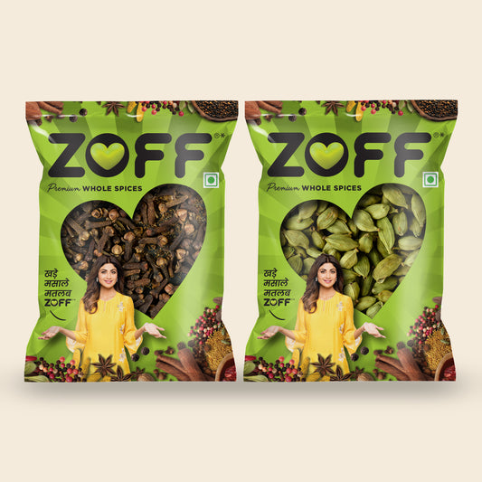 ZOFF Laung + Elaichi 100g Each pack
