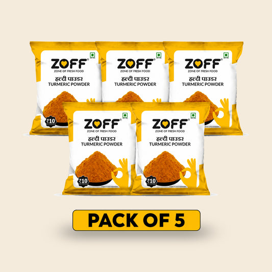 ZOFF Turmeric Powder 10Rs Pack of 5 pack